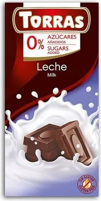 Produktbild von Torras zuckerfreie Milchschokolade 75 g