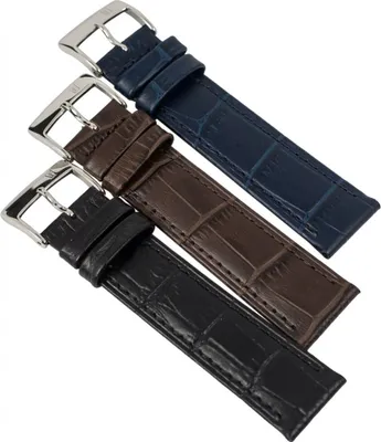 Produktbild von Festina Uhrenarmband 19mm | für F16745 Leder mit Kroko-Prägung, Farbe:schwarz