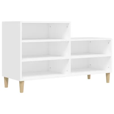 Obrázok produktu pre vidaXL Stojan na topánky biely 102x36x60 cm Drevo Materiál