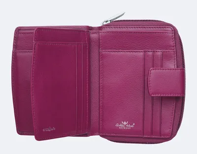 Immagine prodotto di Golden Head Pelle portafoglio Madrid RFID Protect Billfold Coin Wallet Fuchsia rosa