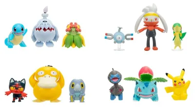 Produktbild von Pokémon Battle Figure Actionfiguren 3er-Pack ver. 29 Sortiment (4)