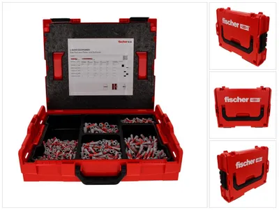 Immagine prodotto di fischer 558627 fischer L-Boxx 102 DuoPower 558627 Betondübel-Sortiment, 910 St.