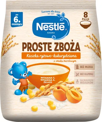 Obrázok produktu pre Nestlé Kaszka ryżowo-kukurydziana z morelami 144 g