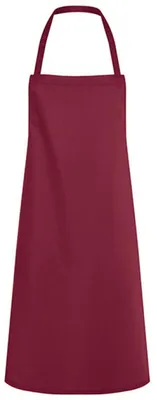 Produktbild von Karlowsky LS5 | Latzschürze Faro - 75 x 95 cm - Waschbar bis 95°C - Farbe: Bordeaux (ca. Pantone 209C) - Größe: 75 x 95 cm