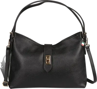 Produktbild von Florence Damen Schultertasche Tasche schwarz Leder Größe 37x10x25 D2OTF185S1