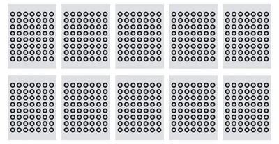 3D-Scanmarkierungen 6 mm, 560 Stück, reflektierend, wiederverwendbar