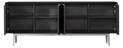 Produktbild von Kommode schwarz Sideboard Holz Schrank Möbel Einrichtung Anrichte Luxus