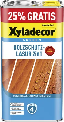 Produktbild von Xyladecor Holzschutzlasur 2in1 4+1L gratis kiefer Aktionsgebinde 25% Gratis!
