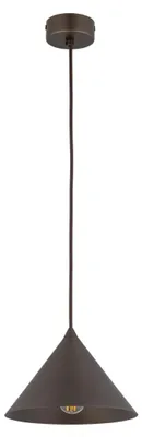 Produktbild von Hängeleuchte Metall E27 Ø 19 cm rund H: max. 155 cm Braun Retro Pendelleuchte