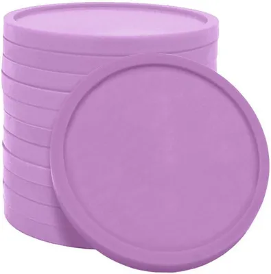 Productafbeelding van Gerecyclede Plastic Munten - Speelmunten Jetonnen - Spel En Amusement - Gemaakt Van Gerecycled Plastic - 500 Stuks 29mm - Pasteloranje