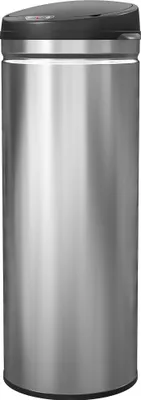 Produktbild von 50 Liter Sensor-Mülleimer mit Soft-Close-Funktion, berührungsfreier Abfalleimer aus Edelstahl für hygienische Küchen, Büros, Silberfarben