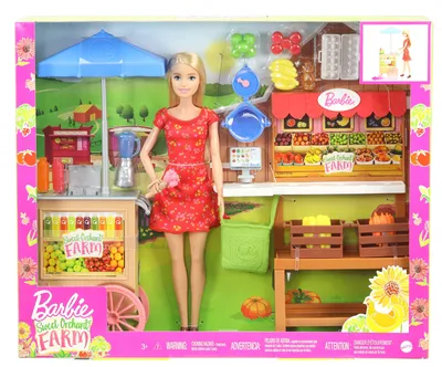 Zdjęcie produktu dla Barbie - Urokliwy Stragan Farmerski z Lalką - Kreatywne Przygody w Wiejskim Stylu!