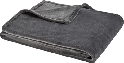Produktbild von Kuscheldecke Flauschig 180x220 cm anthrazit kuschelig weich Nicki Fleecedecke