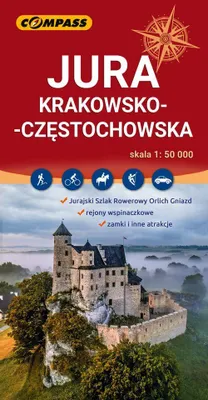 Zdjęcie produktu dla Wyżyna Krakowsko-Częstochowska 1:50 000. Mapa turystyczna. Wydanie 2025. Kompass