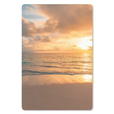 Produktbild von MuchoWow® Mauspad Mousepad Strand - Sommer - Sonnenuntergang - Wolken - Meer 40x60 cm - Mousepads - Maus Mat - Pad - Mausunterlage - Schreibtisch Accesoire