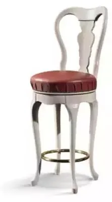 Immagine prodotto di Sedia classica bianca sgabello di design sgabello da bar sedia di legno sgabello arredamento