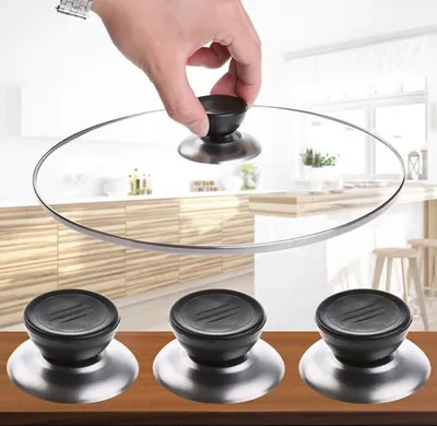 Produktbild von 3 x Topfdeckelgriffe Topfdeckelknauf Topfdeckelgriff Pfannendeckelgriff