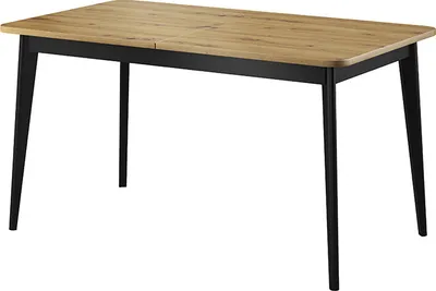 Produktbild von Tisch NORDI NST140 Esstisch Ausziehbar 140-180 cm Eiche Artisan / Schwarz