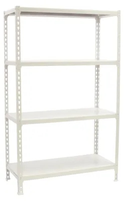 Image de Etagère Légère Sans Vis Simonclick Megaplus 4/300 1500 Blanc/blanc Blanc 1500x1200x300 - Simonrack