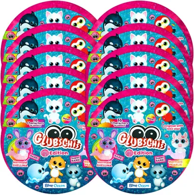 Produktbild von Blue Ocean Glubschis Sammelfiguren Muschel Serie 4 - Glubschi Glitzer Figur - 10 Tüten
