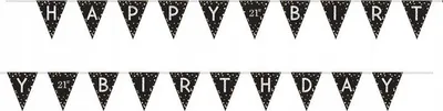 Image de Anniversaire or chaîne de fanions personnalisable