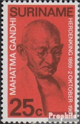 Produktbild von Briefmarken Suriname 1969 Mi 561 (kompl.Ausg.) postfrisch Mahatma Gandhis