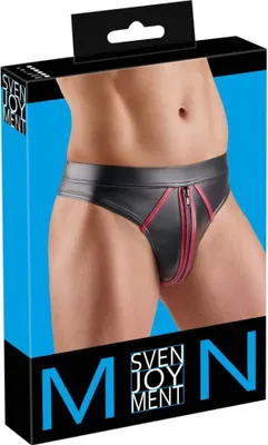 Zdjęcie produktu dla Svenjoyment String z kontrastowymi czerwonymi paskami XL