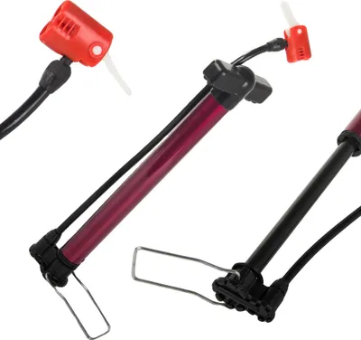 Immagine prodotto di Pompa a pedale per bicicletta in alluminio con tubo flessibile Pompa a mano leggera