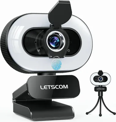 Produktbild von LINGDA 1080P Webcam 360° Drehung USB Computer mit Mikro T3601 Schwarz,Full HD-Webcam Webcam webcam
