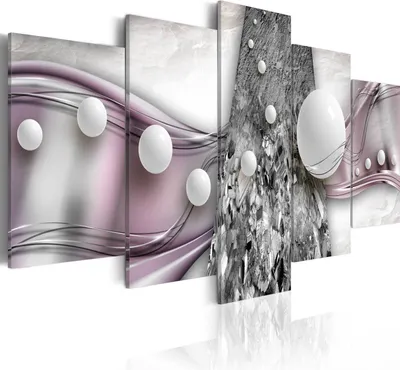 Produktbild von Wandbilder Abstrakt 200x100 cm 5 tlg – Bilder Wohnzimmer, Moderne Leinwandbilder, Leinwanddruck, Wanddeko Schlafzimmer a-A-0102-b-o