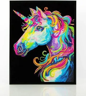 Produktbild von DIAMOND DOTZ - Diamond Painting Neon Einhorn