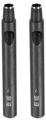 Produktbild von 2 Stück Lochstanzer 7mm Rund Hohlstanzwerkzeug Kohlenstoffstahl für Leder DIY