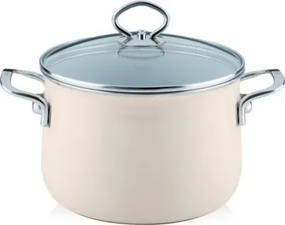 Obrázek produktu pro Riess vysoký hrnec s poklicí 6,5l 24cm Avorio R0705011