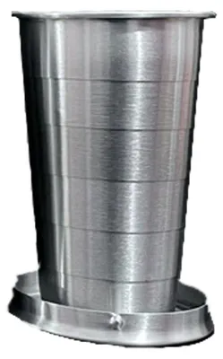 Produktbild von Campingbecher, faltbarer Campingbecher, tragbarer Outdoor-Reisebecher, zerlegbarer Faltbecher