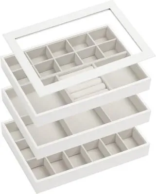 Produktbild von Famanu Schmuckbox XL - Juwelenschat - Schmuckhalter - Weiß