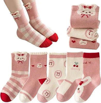 Obrázok produktu pre Detské bavlnené ponožky s kreslenými motívmi, veľkosť 1–10 rokov, pre chlapcov a dievčatá