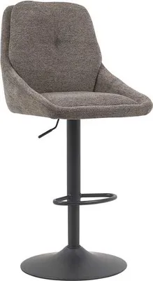 Obrázok produktu pre Barová stolička Sabine – 50 x 60 x 100–121 cm – nastaviteľná – otočná – sivá