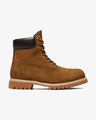 Imagen del producto de Timberland Premium 6 pulgadas, botas con cordones, impermeables, color marrón oscuro (nubuck) - Talla EU 42