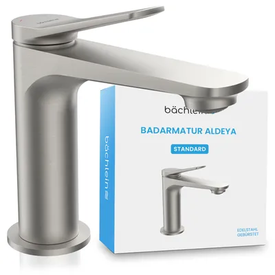 Produktbild von Badarmatur Aldeya - Edelstahl gebürstet