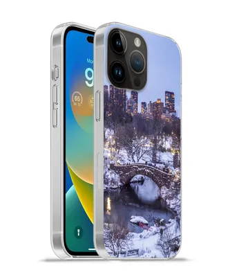 Produktbild von MuchoWow® Handyhülle Schutzhülle Hülle für Apple iPhone 14 Pro Max New York - Central Park - Winter Silikon Softcase Handy Hülle - Hardcover