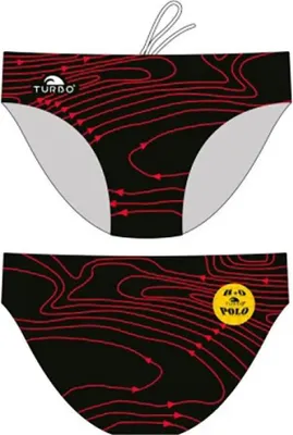 Produktbild von Turbo Isobars Badeslip Rot,Schwarz S Herren Rot,Schwarz S
