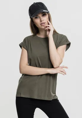 Produktbild von Urban Classics T-Shirt Damen Ladies Extended Shoulder Tee blau L