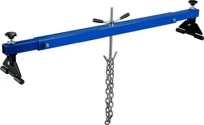 Zdjęcie produktu dla Most silnikowy Wiltec do 300 kg belka poprzeczna błotnika 111-179 x 23 x 35 cm, mocowanie silnika do naprawy silnika, podnośnik silnika do samochodu, stalowy żuraw do podnoszenia