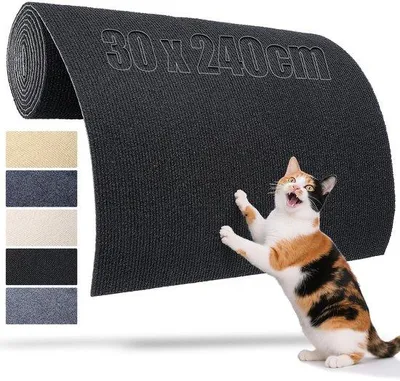 Obrázok produktu pre Krabmat 240 x 30 cm čierna – DIY steny na šplhanie pre mačky