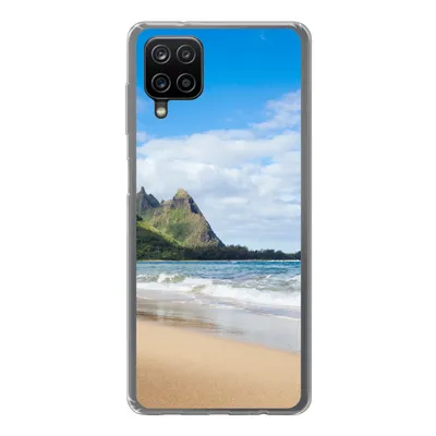 Produktbild von MuchoWow® Handyhülle Schutzhülle Hülle für Samsung Galaxy A12 Strand - Tropisch - Hawaii Silikon Softcase Handy Hülle - Bild
