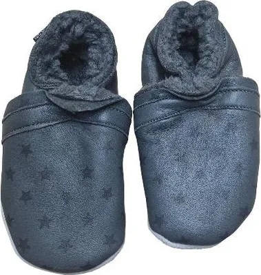 Produktbild von CeLaVi Krabbelschuhe Lederpuschen anthrazit 27/28