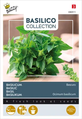 Immagine prodotto di Semi di Basilico Bascuro Buzzy - Circa 1,5 gr | Buzzy_080911
