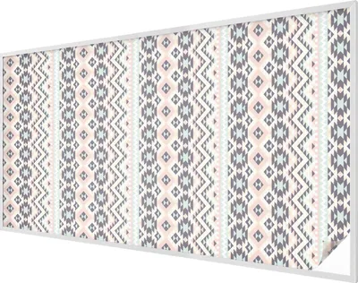 Produktbild von Buntglas Fensterfolie – 116x200 cm – Stained-Glass Design – blickdichte dekorative Sichtschutzfolie – selbstklebend, UV-Schutz – Pastellgeometrie