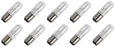 Produktbild von Ba15d Signallampe 12V 15W 1250mAh T16 Ø16mm 54mm 2500K dimmbar