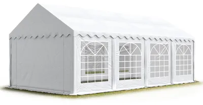 Produktbild von TOOLPORT Partyzelt Festzelt 5x8 m Garten-Pavillon PVC Plane 700 N in weiß Wasserdicht